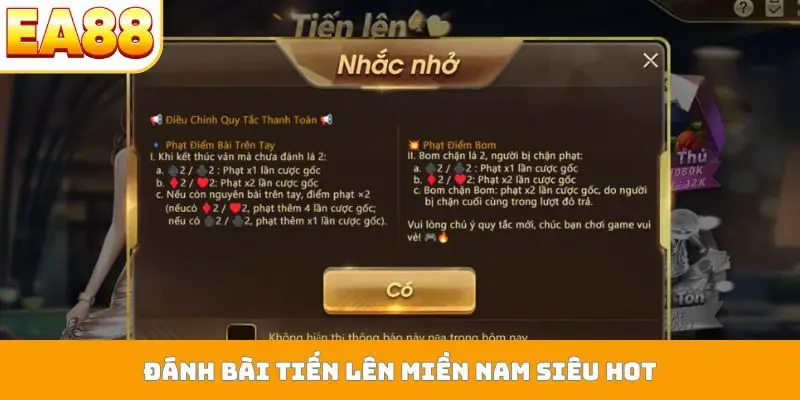 Đánh bài tiến lên miền Nam siêu hot
